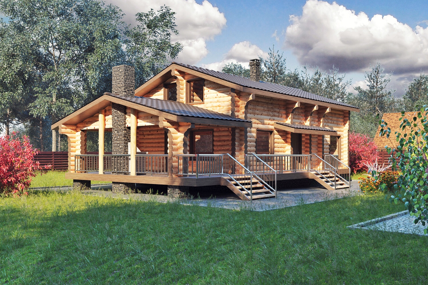 Дом из бревна VZ-204